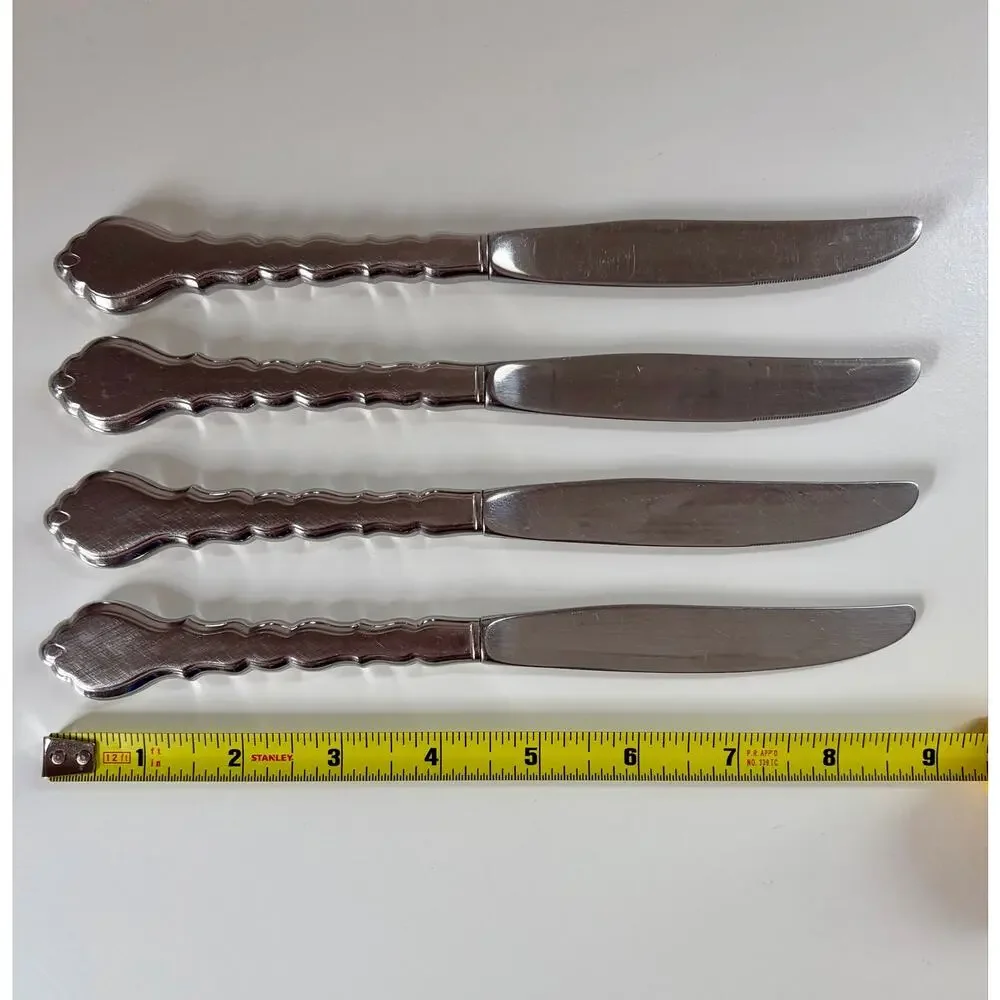 Oneida Cello Modern Hollow Dinner Knife Set of 4 (set 1)